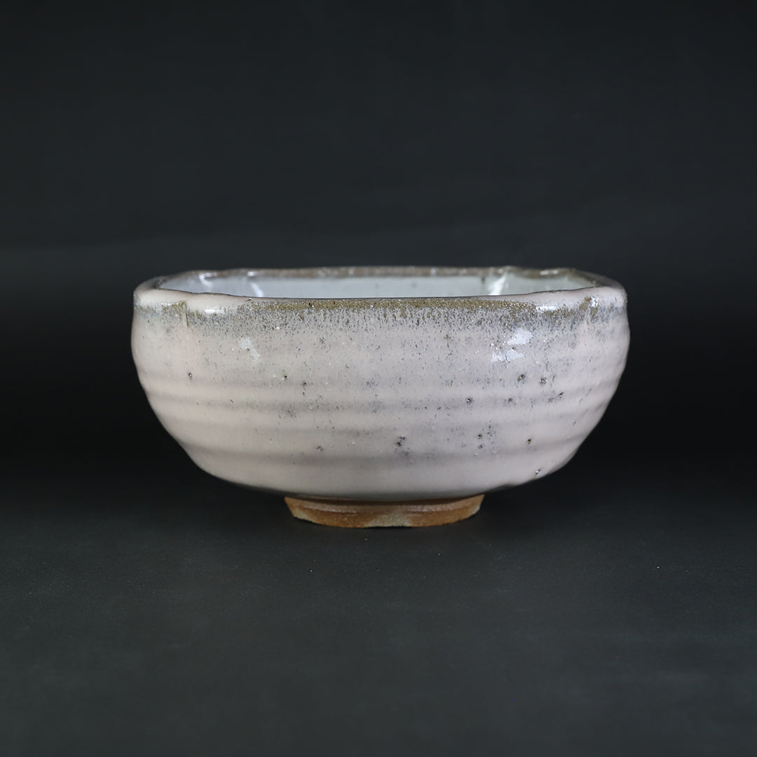 絵唐津　浅鉢 Okamoto Sakurei 岡本作礼, E-Karatsu Charcoal Container 絵