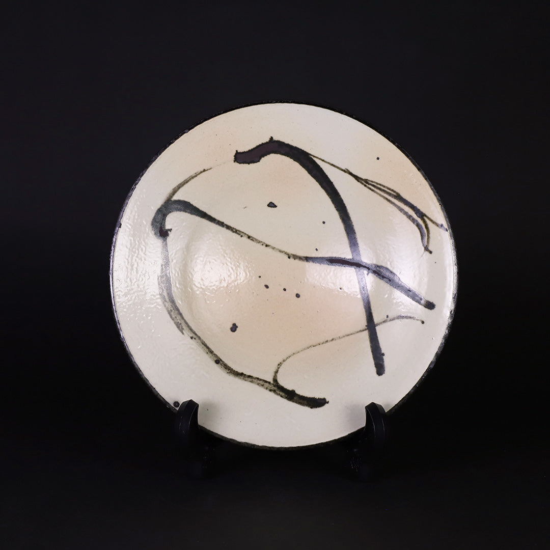 中里隆 作 唐津絵粉引皿 – ギャラリー一番館オンラインショップ