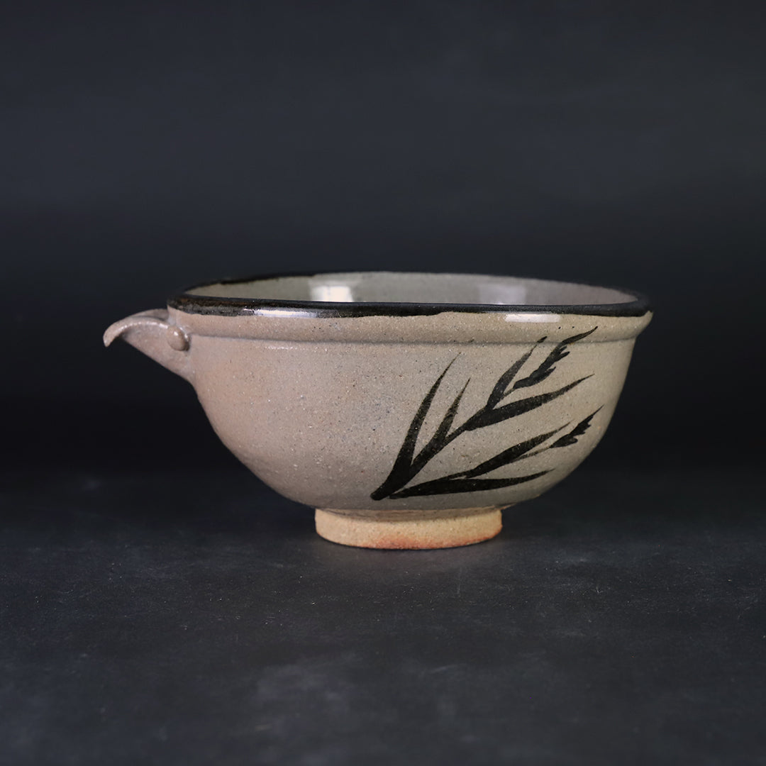 送料込【逢絢亭】茶道具 片口鉢 唐津焼 絵唐津 片口形 １３代 中里太郎右衛門 送料込【逢絢亭】茶道具 片口鉢 唐津焼 絵唐津 片口形 13代