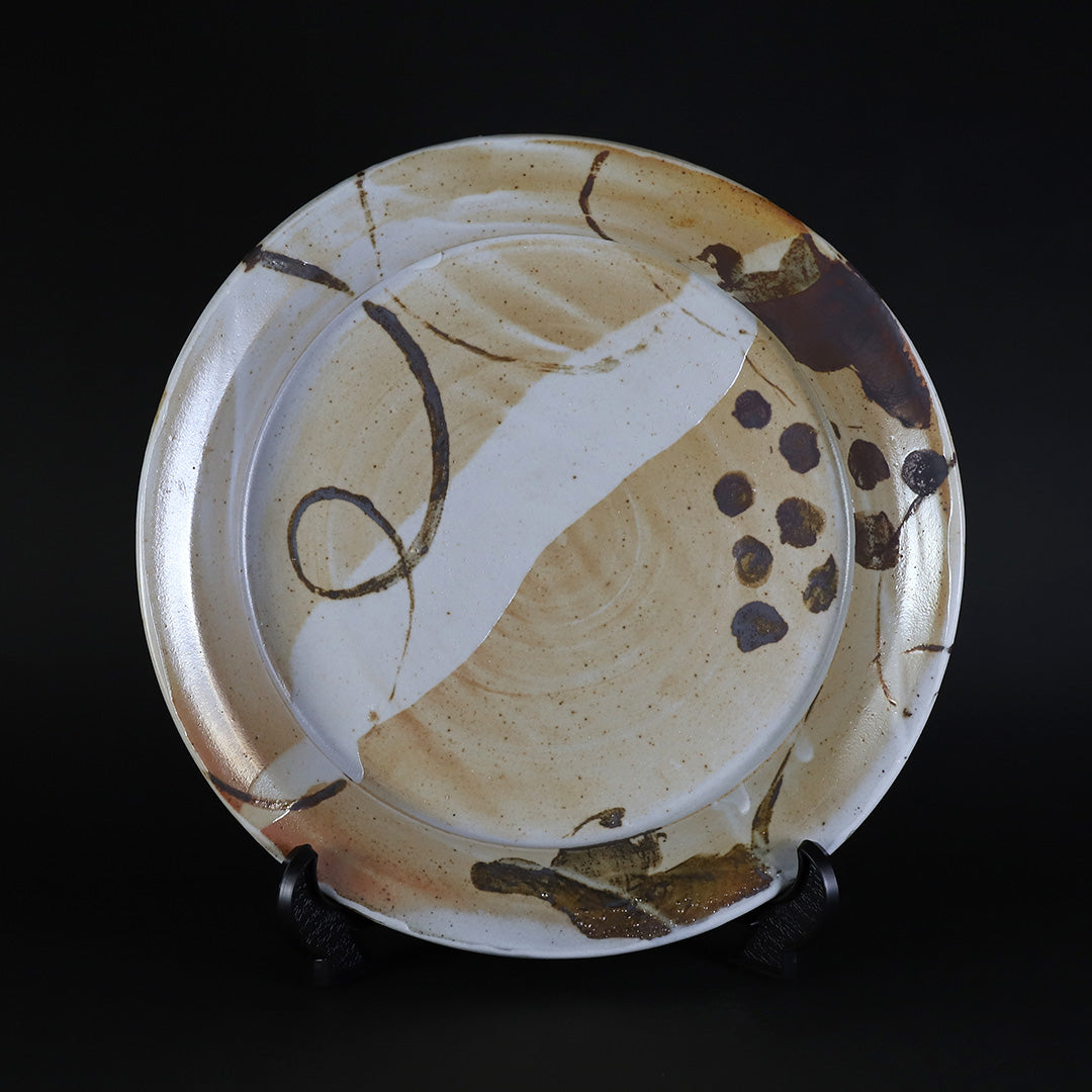 土屋由起子 作 絵唐津葡萄文皿 – ギャラリー一番館オンライン