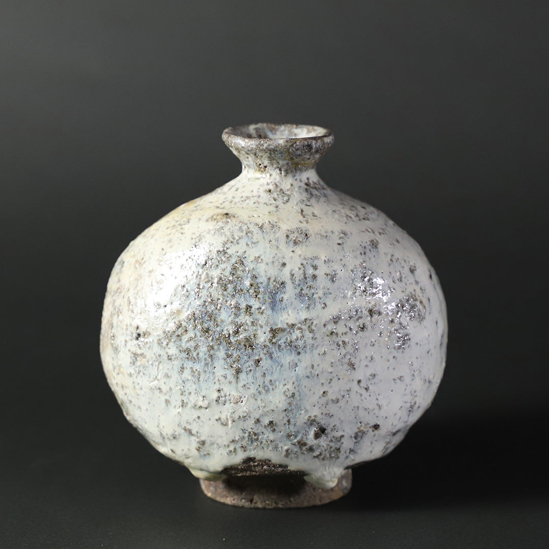 丸田宗彦 奥高麗扁壺徳利 唐津焼 酒器 共箱 新品未使用 丸田宗彦 A-5. 絵唐津扁壺徳利 | 陶屋なづな