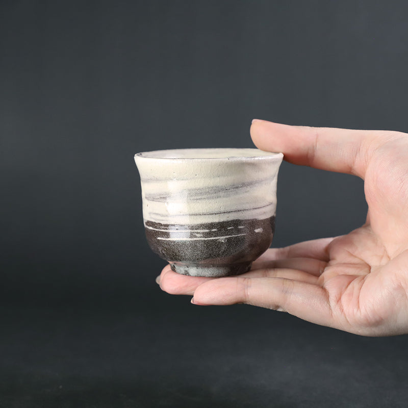 Brush stroke sake cup No.57 by Naoto Yano
