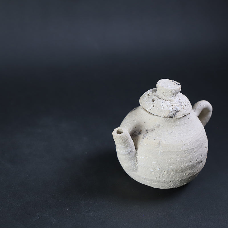 梶原靖元　作　紫香楽急須　No.105