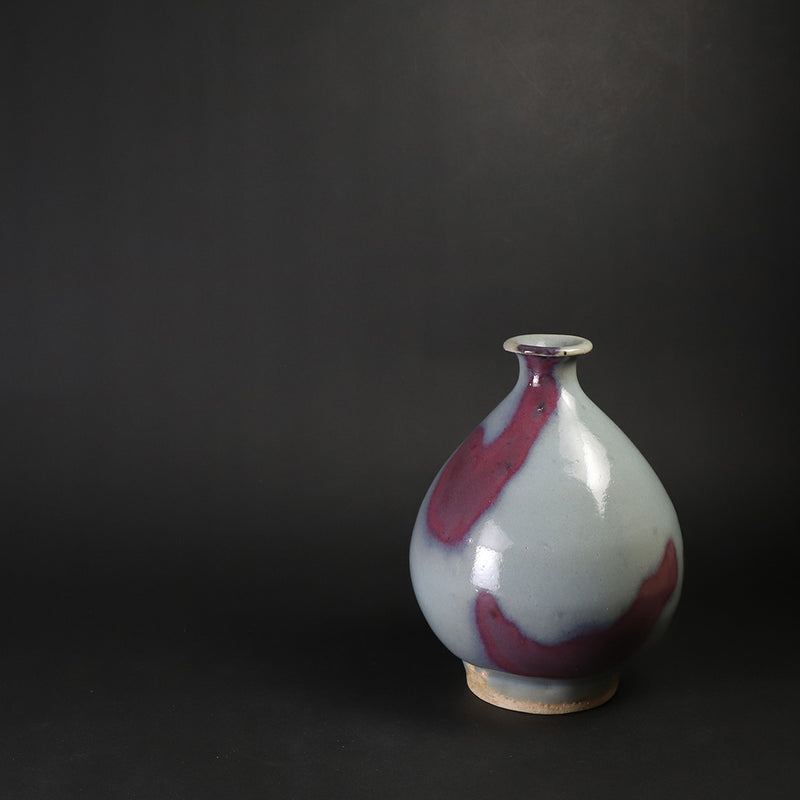 Karatsu Jun Kiln Sake Bottle by Sakurei Okamoto (No. 12)