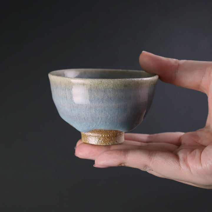 Ash-glazed sake cup No.5 by Shuichi Okamoto – ギャラリー一番館