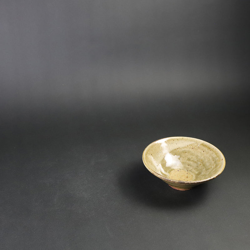 Ash-glazed sake cup by Takashi Nakazato