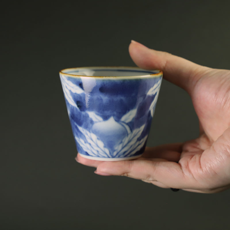 Fukusen Kiln Dark Pink Mini Soba Sake Cup