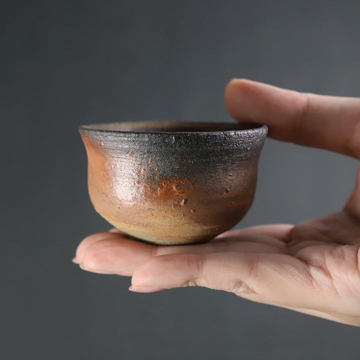 中里隆 作 種子島焼〆ぐい呑2 – ギャラリー一番館オンラインショップ