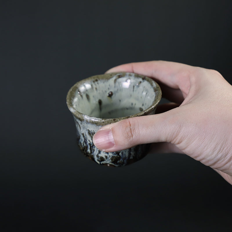 Korean Karatsu Guinomi by Munehiko Maruta
