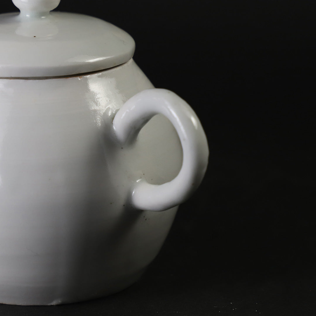 竹花正弘 作 白瓷茶銚 No.19 – ギャラリー一番館オンラインショップ