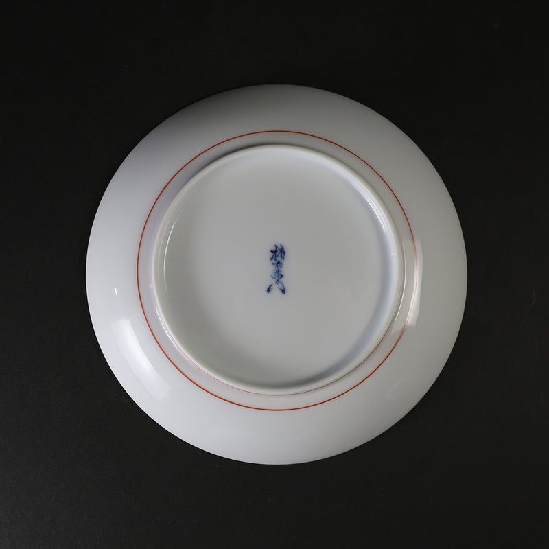 柿右衛門窯　錦丸文紅茶碗
