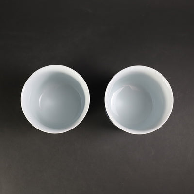 源右衛門窯　紺朱市松紋憩揃