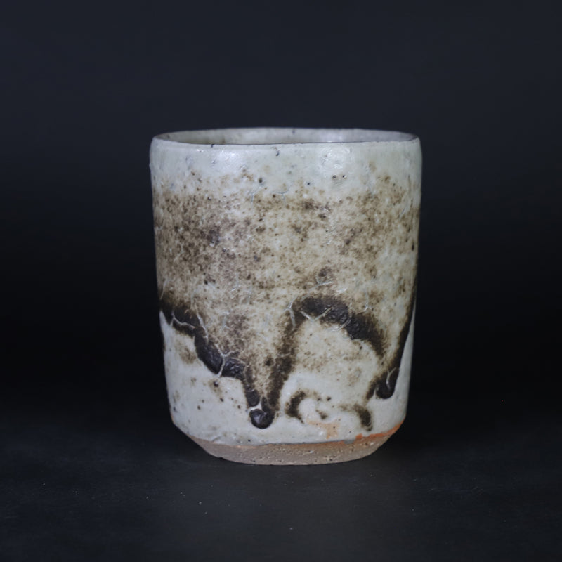 Suzu Green Tea Cup (Large) No.28 by Yasumoto Kajiwara