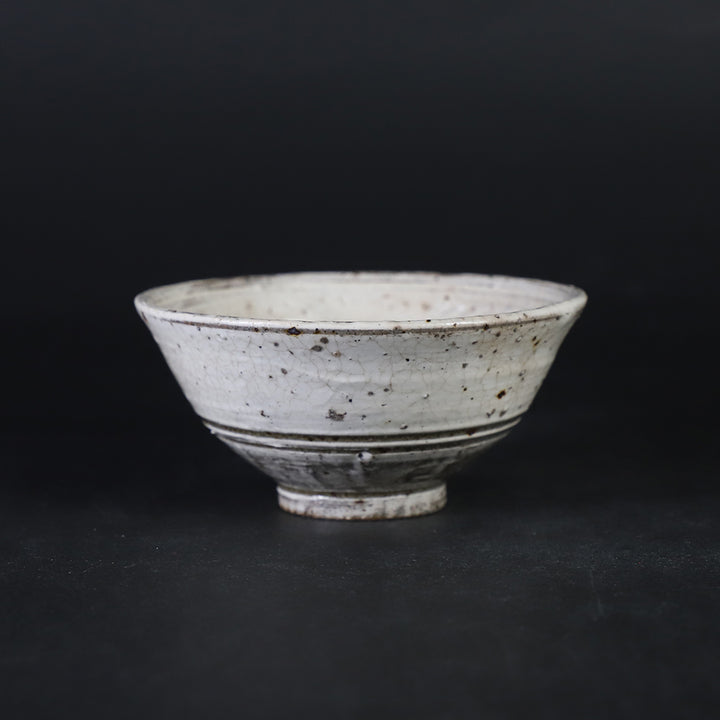 陶芸家　作家物　内村慎太郎　朝鮮唐津　盃　筒盃　ぐい呑　酒器　共箱 斑唐津盃（内村慎太郎）Madara Garatsu Sake Cup（Shintaro