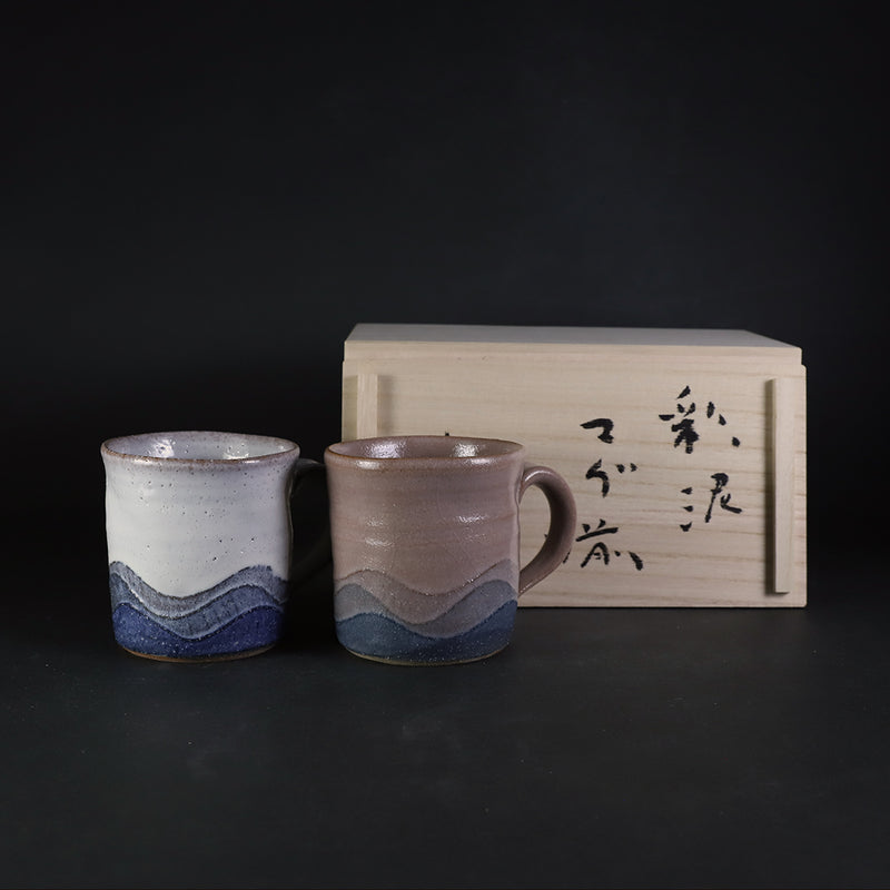 熊本千治　作　彩泥マグ揃(大)