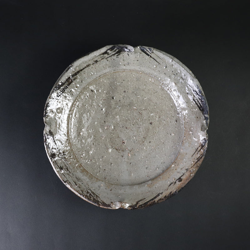 Painted Karatsu cut bowl by Kota Tanaka