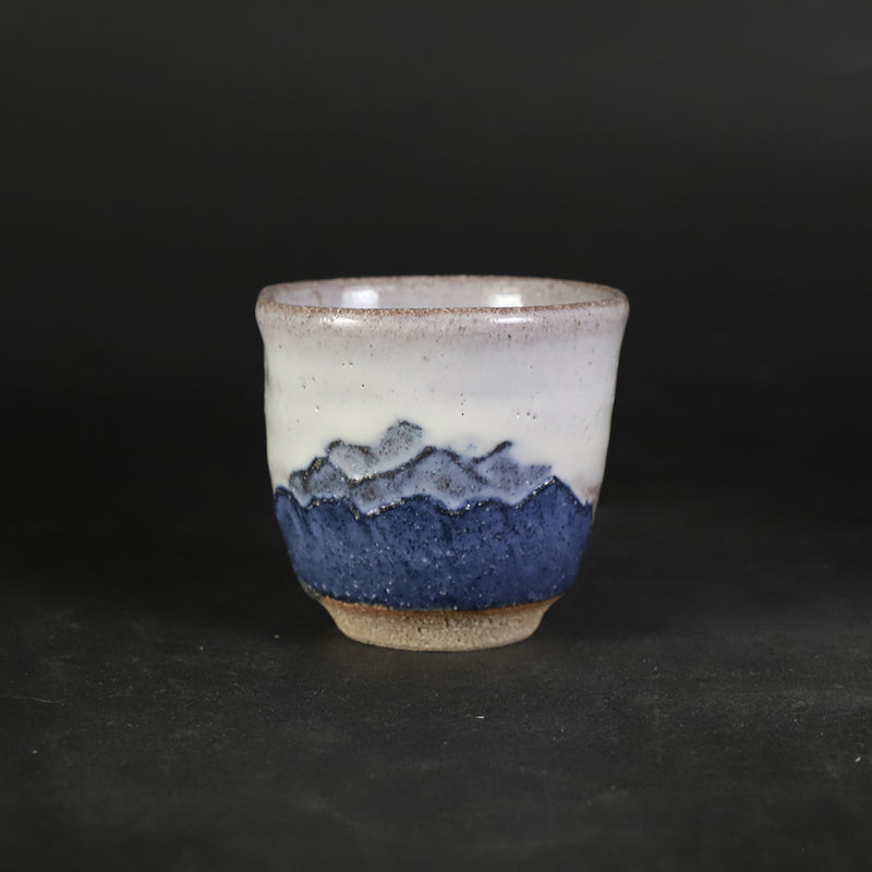 熊本千治　作　斑彩泥酒盃