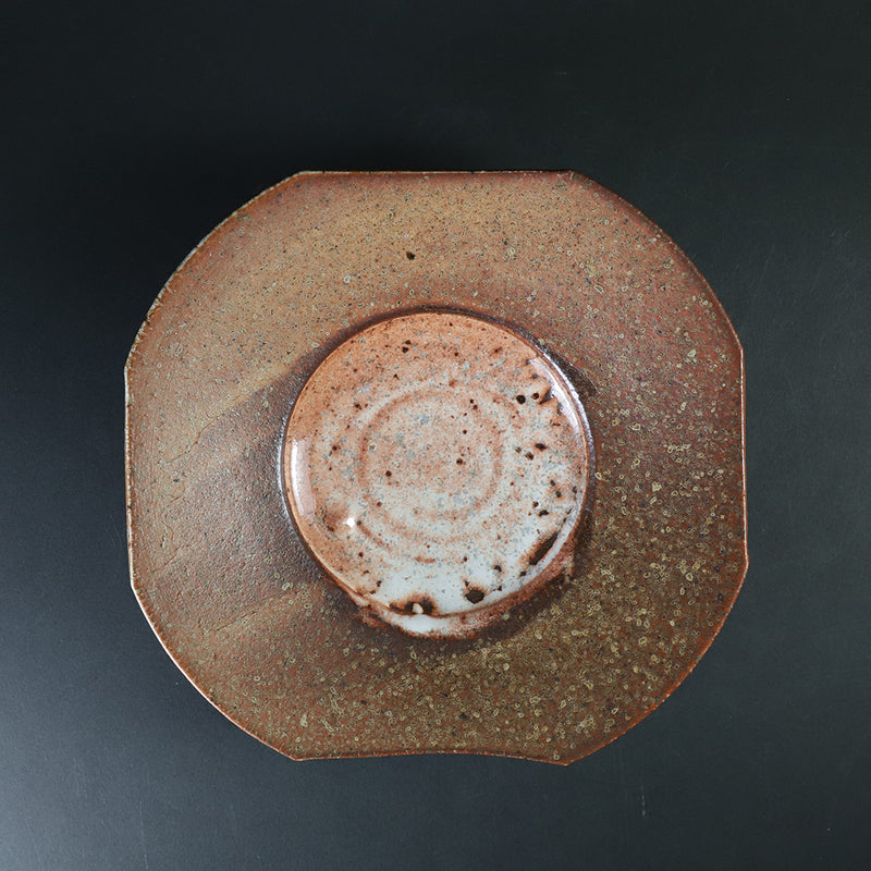 Myers Shino square plate by Takashi Nakazato