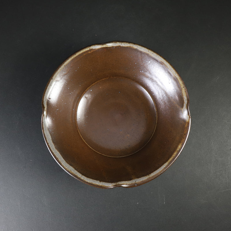 土屋由起子　作　茜唐津輪花向付2