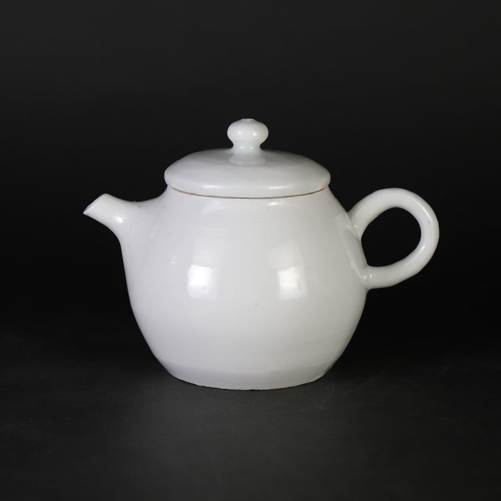 竹花正弘 作 白瓷茶銚 No.19 – ギャラリー一番館オンラインショップ