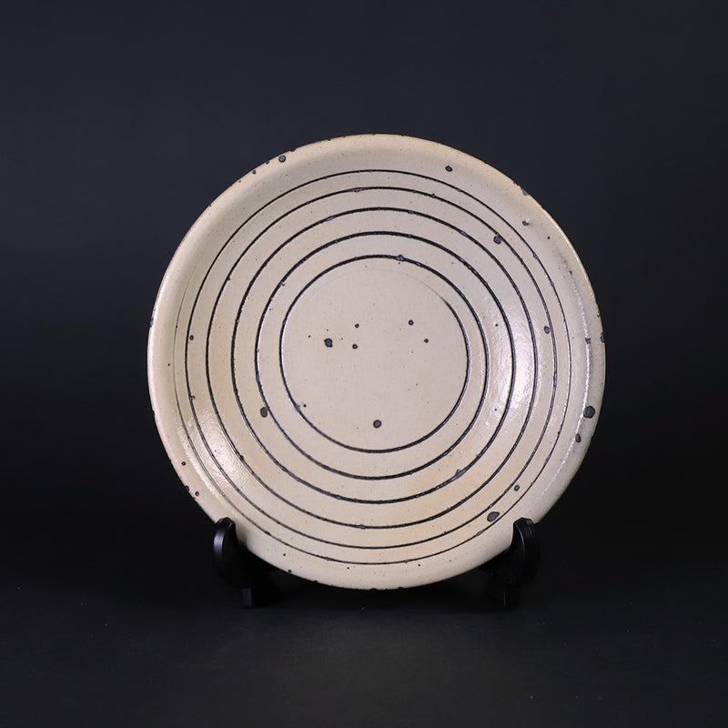 Kohiki Striked Plate by Nakazato Taki