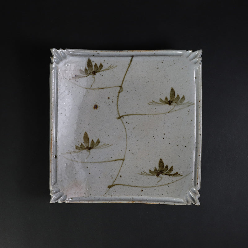 Shuichi Okamoto picture Karatsu pine confectionery bowl