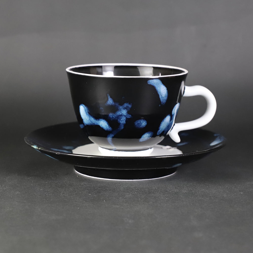 井上祐希 作 天目青釉滴珈琲碗 – ギャラリー一番館オンラインショップ