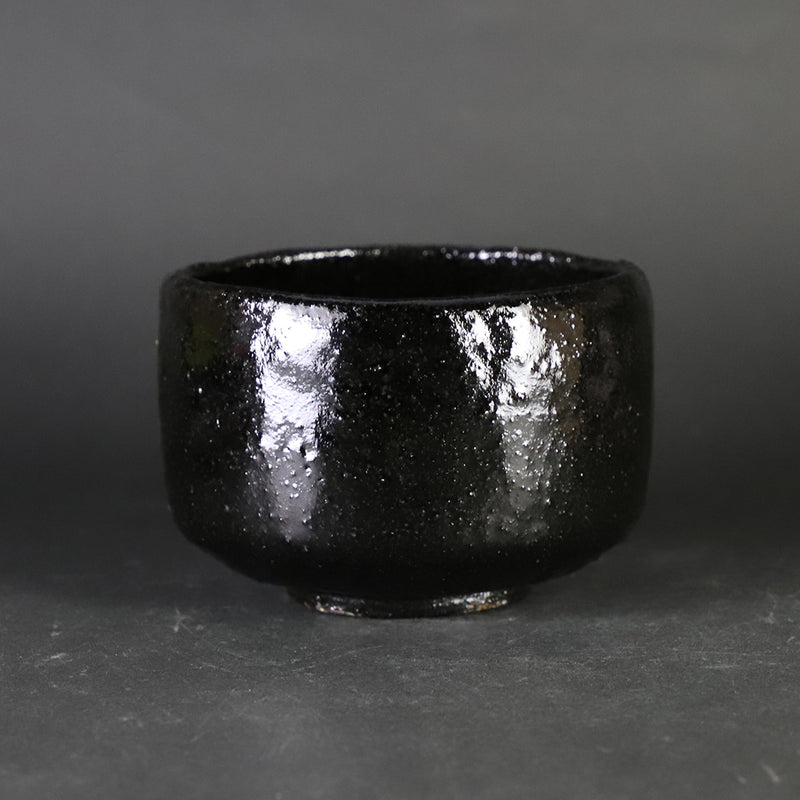 十四代中里太郎右衛門　作　唐津黒手びねり茶盌　No.3