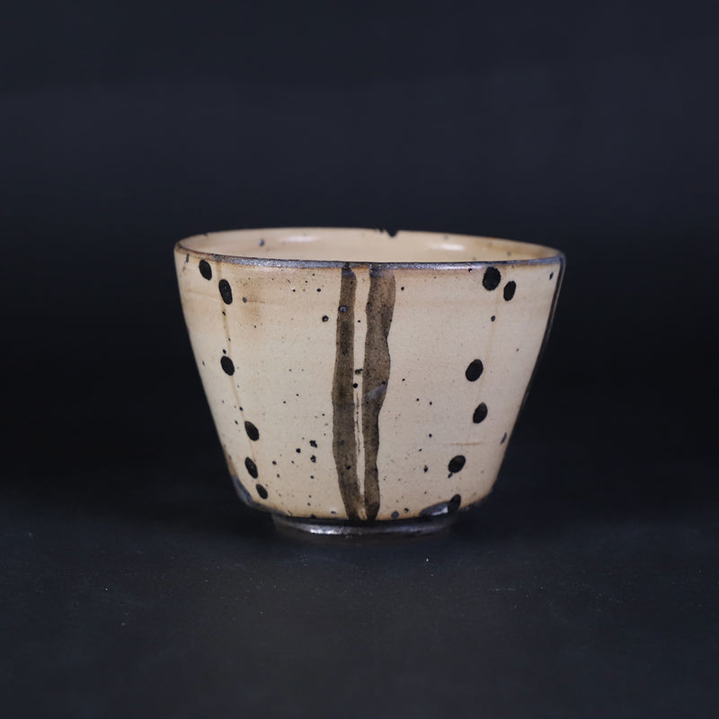 中里隆　作　唐津絵粉引蕎麦猪口