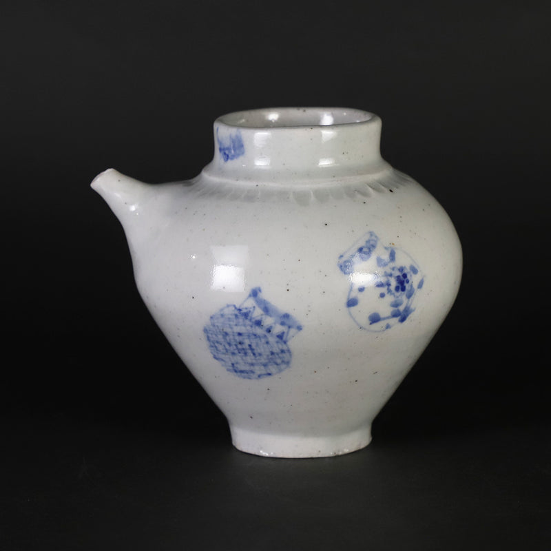 Blue and white porcelain vase by Maruta Soichi Gallery