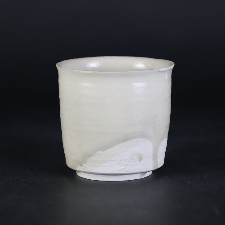 ◆希少美品 1880年頃（明治時代！古曽部焼き 素朴な染付 ぐいみ/お猪口 5客 ◇希少美品 1880年頃（明治時代！古曽部焼き 素朴な染付 ぐいみ/お猪口