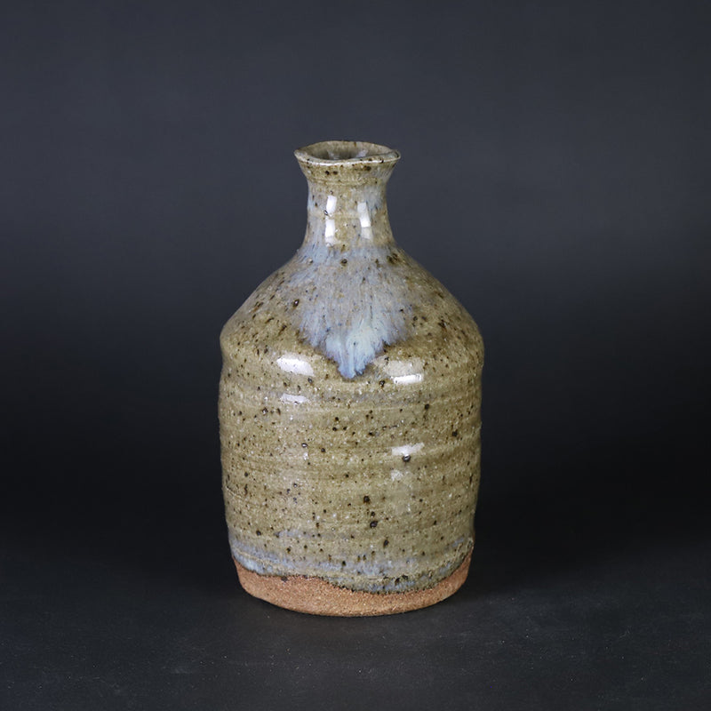 Ash-glazed sake bottle by Shingo Oka