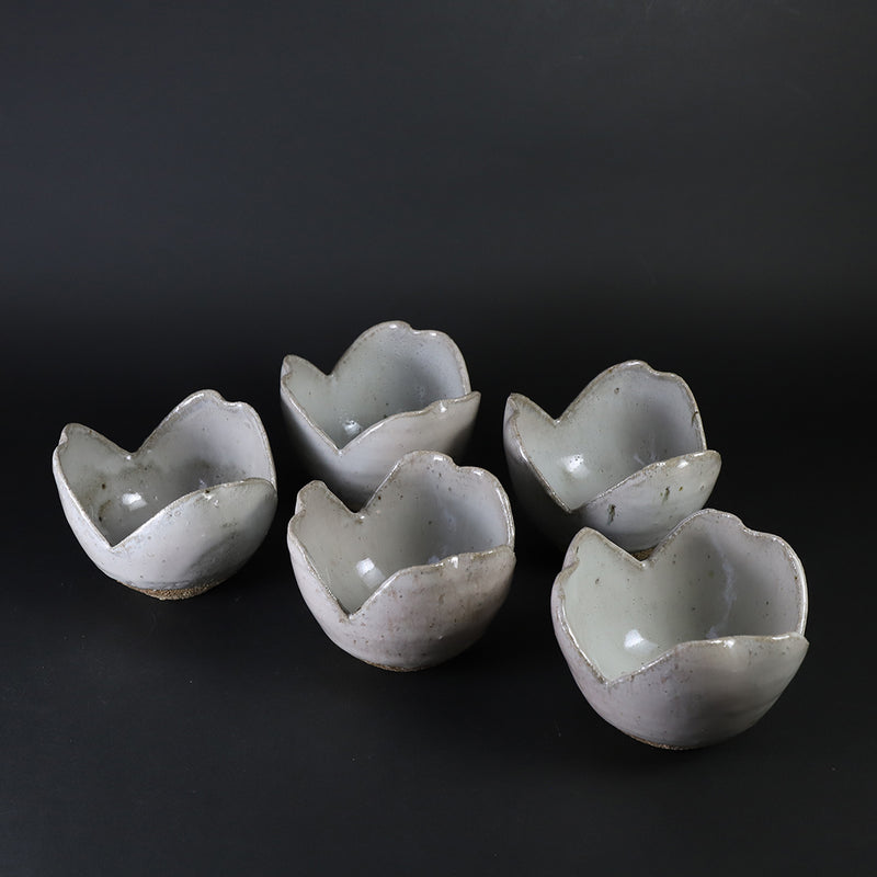 Madara Karatsu Muko-zuke (set of five) by the 14th generation Nakazato Tarouemon No.10
