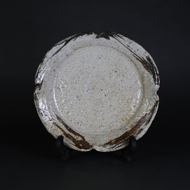 Painted Karatsu cut bowl by Kota Tanaka