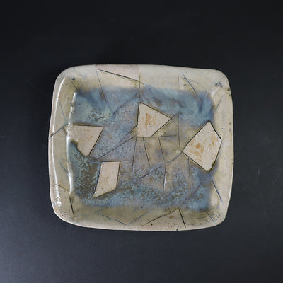 丸田雄　作　唐津氷裂文向付　No.19