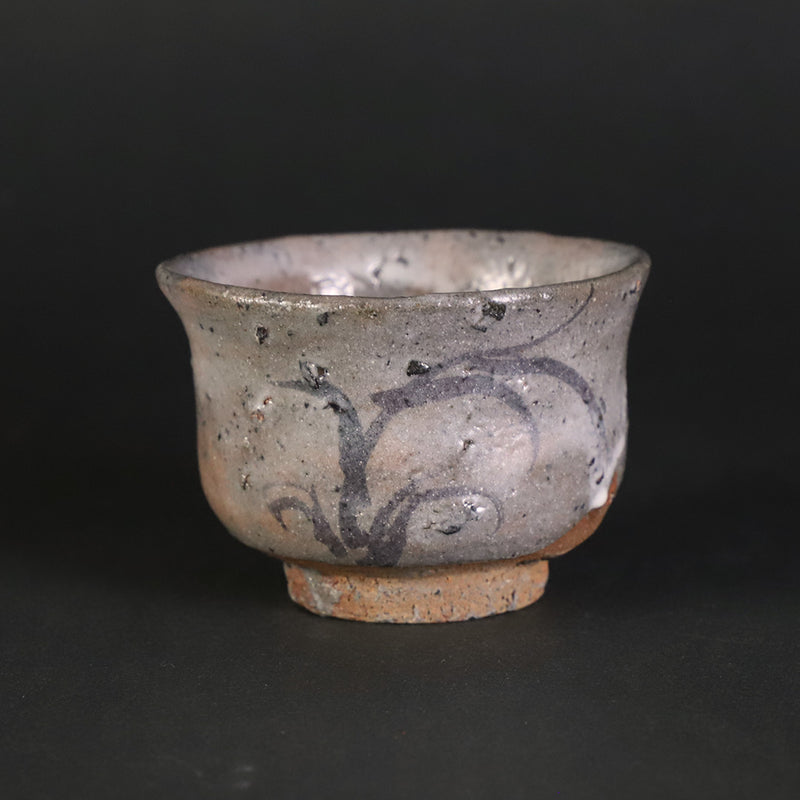 Painted Karatsu sake cup 1 by Munehiko Maruta
