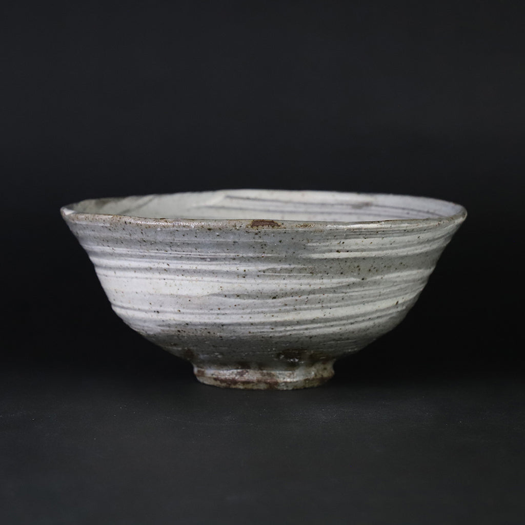 茶道具 浅見与し三造 八ツ橋 抹茶碗 共箱（抹茶茶碗 / 肌色茶碗