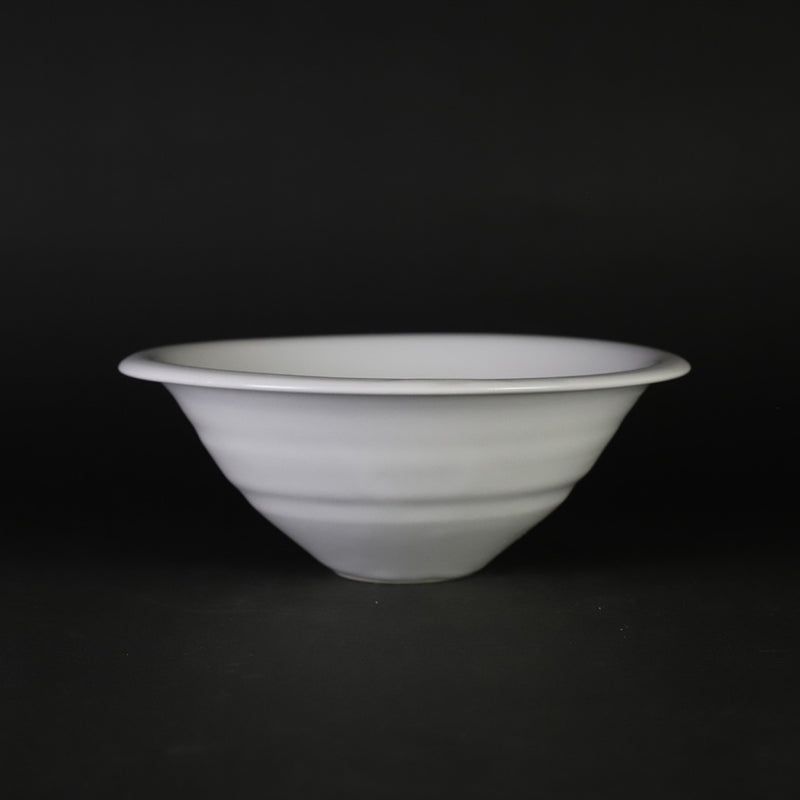 White porcelain bowl by Kenta Nakazato