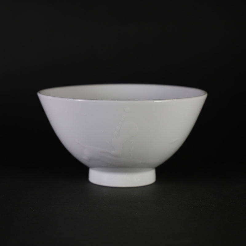 Yuki Inoue Product Dripping glaze rice bowl (medium) / White