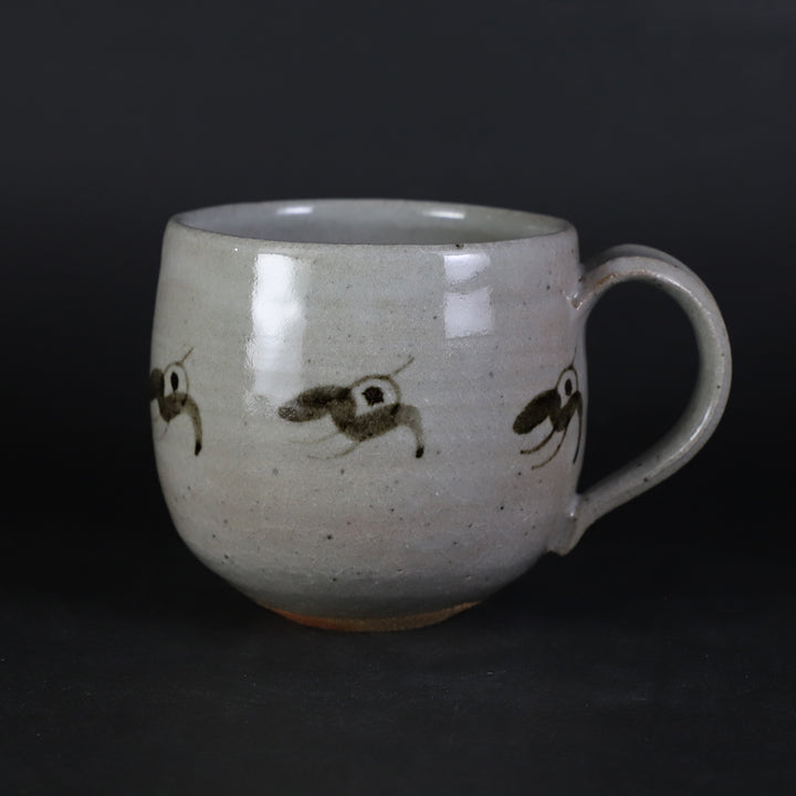 〔風〕　絵唐津呼び継ぎ馬上盃　堀の手　桃山～江戸時代 中里太郎右衛門窯 唐津手付杯（絵唐津） \u2013 ギャラリー一番館