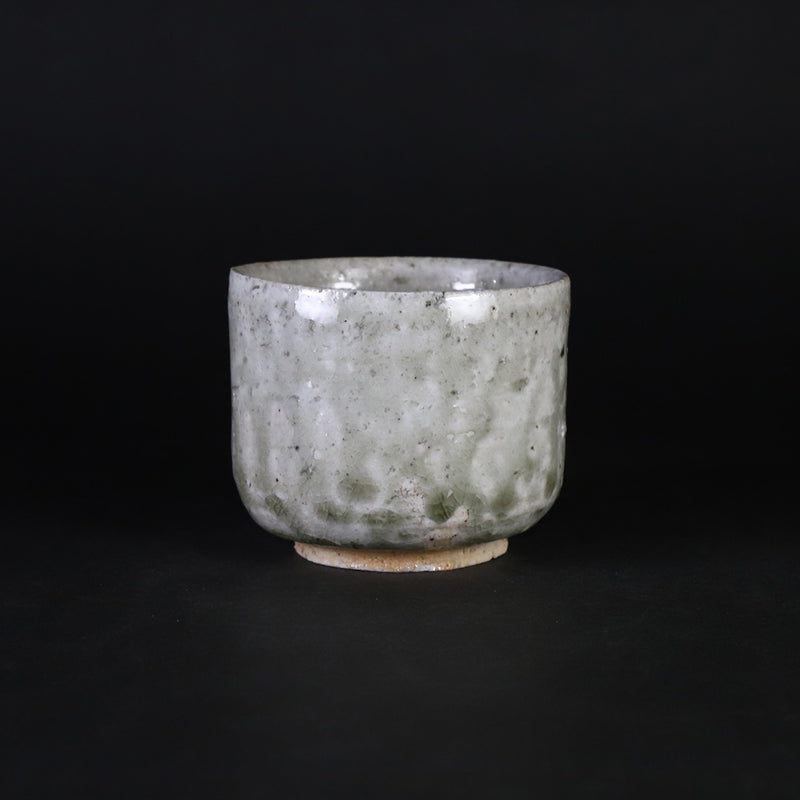 Black leopard glaze teacup No.13 by Yasumoto Kajiwara