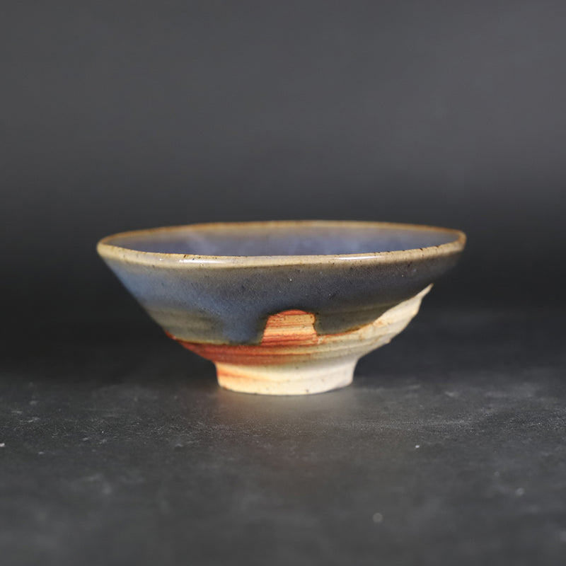 岡本作礼　作　唐津瑠璃釉ぐい呑　No.51
