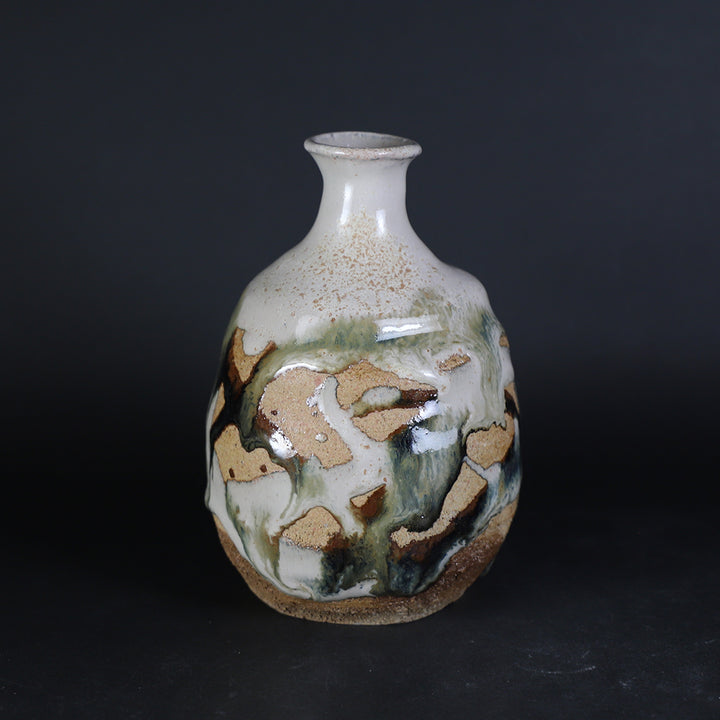 岡本作礼 作 朝鮮唐津徳利 No.27 – ギャラリー一番館オンライン