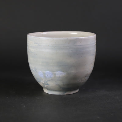 秋田菫　作　呉須刷毛目筒碗