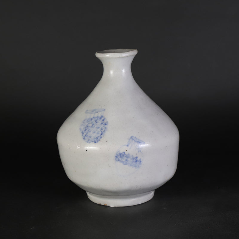 丸田宗一廊　作　染つけ壷絵徳利　No.4