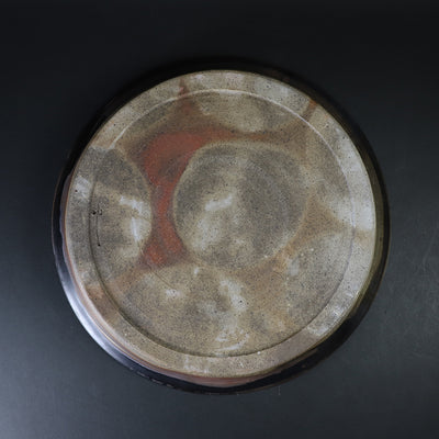 Yukiko Tsuchiya's Black Karatsu Plate 1