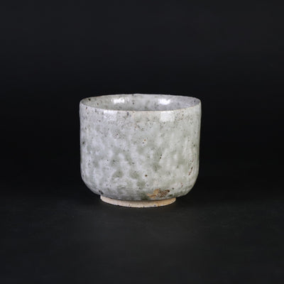 Black leopard glaze teacup No.13 by Yasumoto Kajiwara