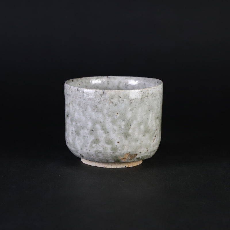 Black leopard glaze teacup No.13 by Yasumoto Kajiwara