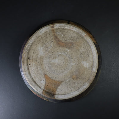 Yukiko Tsuchiya's Black Karatsu Plate 2