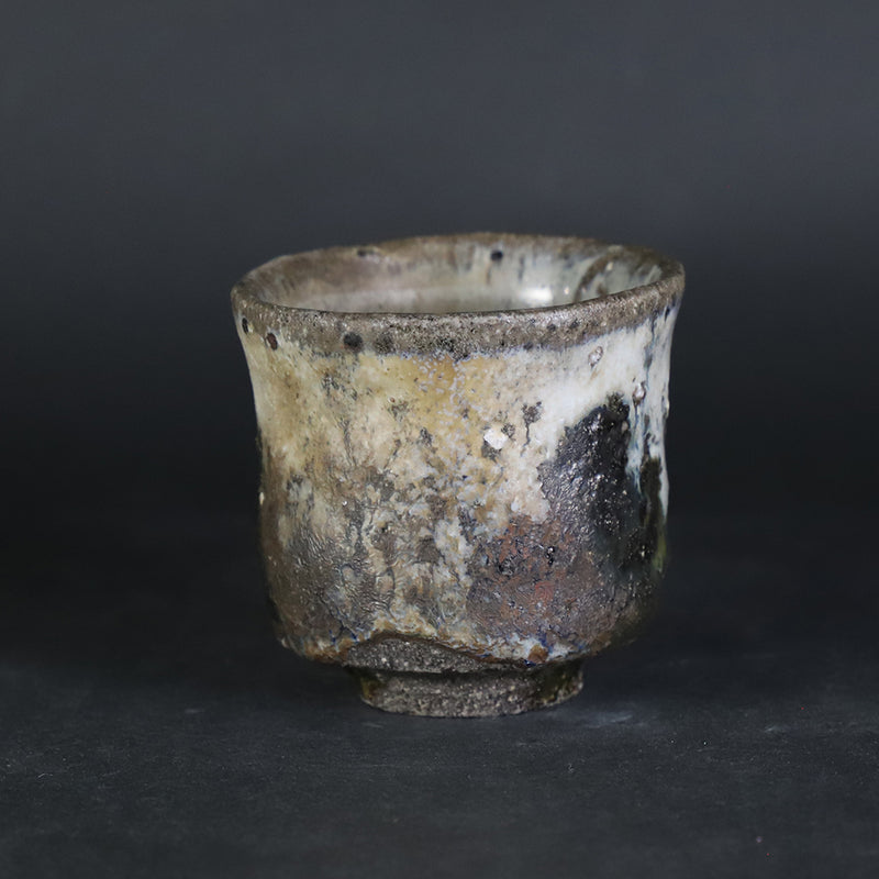 丸田宗彦　作　朝鮮唐津ぐい呑　No.45